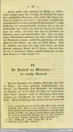 IV. Die Baukunst des Mittelalters - die deutsche Baukunst