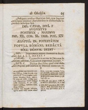 25-27, Postquam erectus Obeliscus fuit, quae ...