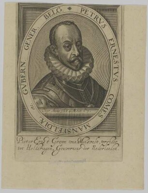 Bildnis von Petrvs Ernestvs Graf von Mansfeldia