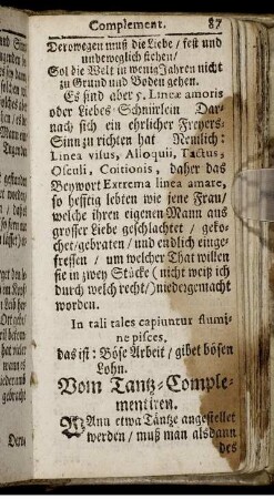[Das VII. Capitel.] Vom Tantz-Complementiren