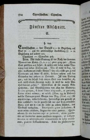 Fünfter Abschnitt. E. -Sechster Abschnitt. F.