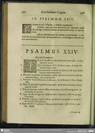 In Psalmum XXIV. Psalmus XXIV.