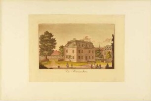 Das Brunnenhaus auf der Festung Königstein in der Sächsischen Schweiz von Osten, aus einer Serie nach Engelbrechts Prospekten der Festung Königstein 1735 von Pintz