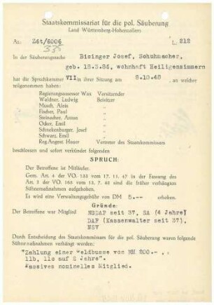 Bisinger, Josef
