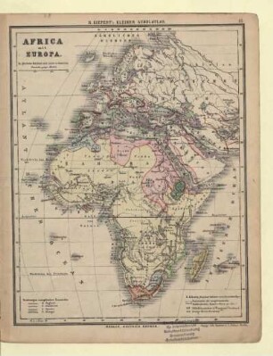 Africa mit Europa