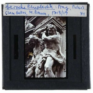 Prag, Palais Clam-Gallas : barocke Bauplastik