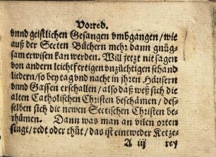 Schöne, alte, catholische Gesänge und Rüff auff die fürnemste Fest des Jars