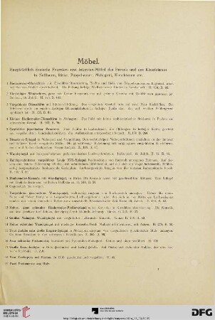 Möbel (Nr. 1-176)