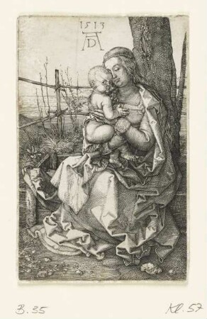 Maria mit dem Kinde am Baum