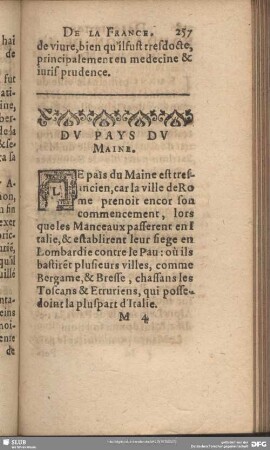 Du Pays Du Maine