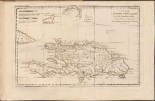 Carte De L'Isle De St. Domingue une des Grandes Antilles, Colonie Françoise et Espagnole