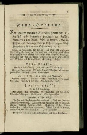 Rang-Ordnung