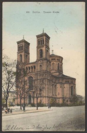 Ansichtskarte "Thomas-Kirche", koloriert