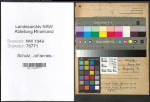 Entnazifizierung Johannes Schulz , geb. 05.08.1914 (Angestellter)