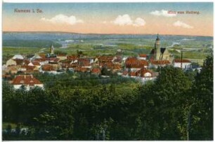 Kamenz. Blick vom Hutberg