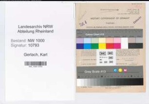 Entnazifizierung Karl Gerlach, geb. 24.02.1911 (Regierungsinspektor)