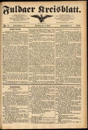 Ausgabe vom Dienstag, den 08. April 1902.