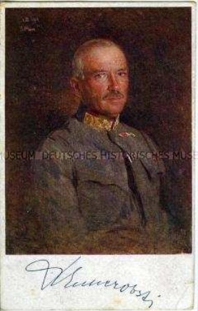 Österreichischer Offizier, Postkarte des Deutschen Schulvereins, Nr. 988