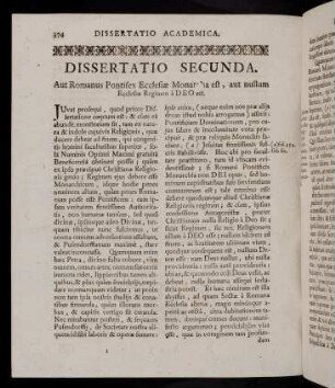 374-384, Dissertatio Secunda