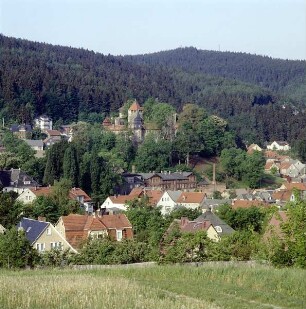 Elgersburg. Blick vom Hirtenberg auf den Ort