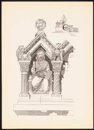 Romanischer Altar: Ansichten (aus: Drucke von Seminararbeiten der Königlich Technischen Hochschule Berlin, Bd. II)