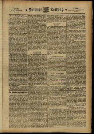 Zweite Ausgabe vom Montag, den 04. November 1912.