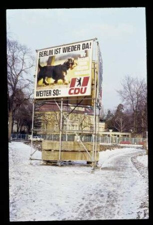 Wahlplakat CDU 28.1.85.