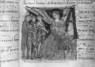Antiphonarium Sedlecense — Drei Marien am Grab, Folio 173