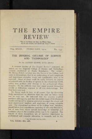 The Imperial College of Science and Technology