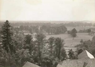 Neschwitz. Blick vom Kirchturm nach Süden