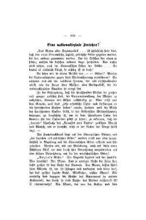 Eine nationalsoziale Irrlehre?
