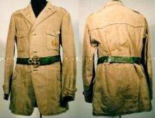 Jacke des Reichsbanners "Schwarz-Rot-Gold", getragen von Hubertus Prinz zu Löwenstein