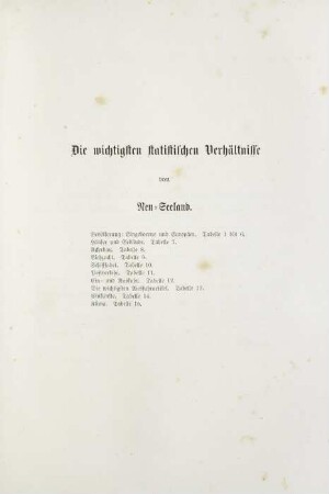 533-546, Die wichtigsten statistischen Verhältnisse von Neu-Seeland