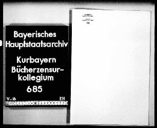 Grundsätzliche Erlaubnis zur Veröffentlichung der von A[lois] F[riedrich] W[ilhelm] v. Hillesheim verfassten "Annalen des pfalzbaierischen Kirchen- und Schulrechts" nach vorheriger Zensur