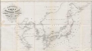 Karte der Küste von China und den japanischen Inseln