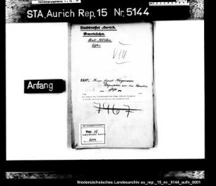 Das Gesuch des Tischlergesellen Kempe Edzards Borgmann in Norden um Dispensierung von der Wanderpflicht