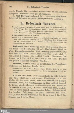 14. Bodenbach - Tetschen
