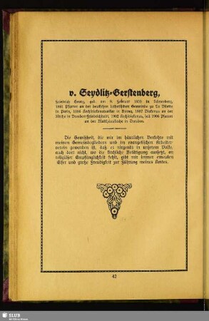 v. Seydlitz-Gerstenberg