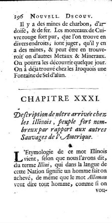 Description de nôtre arrivée chez les. Illinois, Peuple fort nombreux par rapport aux autres Sauvages de l`Amerique.