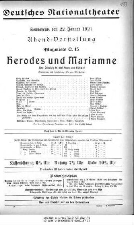 Herodes und Mariamne