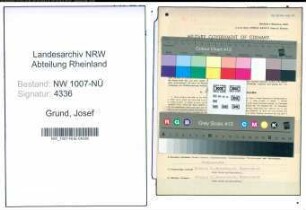 Entnazifizierung Josef Grund , geb. 07.05.1901 (Landgehilfe)