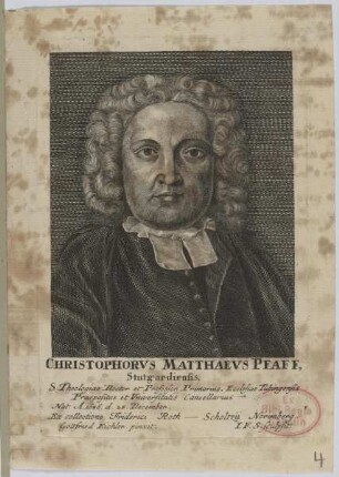 Bildnis des Christophorvs Matthaevs Pfaff