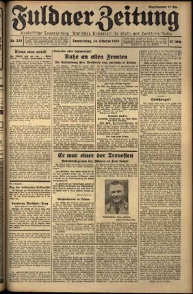Ausgabe vom Donnerstag, den 24. Oktober 1935.