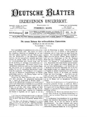 Die neuen Bahnen des erdkundlichen Unterrichts : (Fortsetzung)