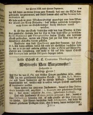 Letzte Schrifft E.