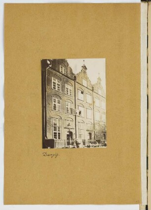 Pfarrhaus der Katharinenkirche, Danzig: Ansicht (aus: Skizzen- und Fotoalbum 20)
