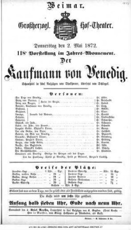 Der Kaufmann von Venedig