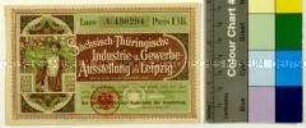 Los für die Lotterie der Sächsisch-Thüringischen Industrie- und Gewerbe-Ausstellung 1897 in Leipzig
