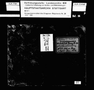 Kriegsstammrolle der Wirtschafts-Eskadron