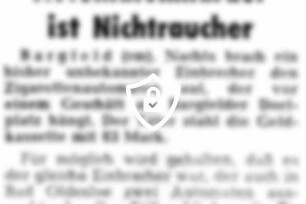 Automatenmarder ist Nichtraucher
